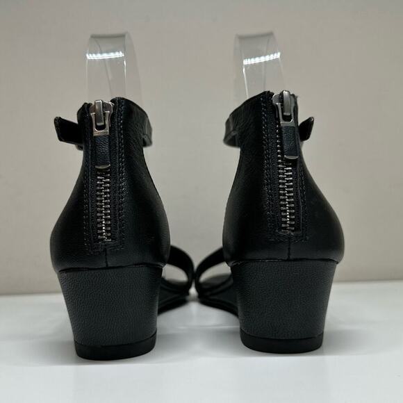 NWOB | Eileen Fisher | Mars Ankle Wedge Sandal | Black | Size 6 & 9.5 - Picture 7 of 16